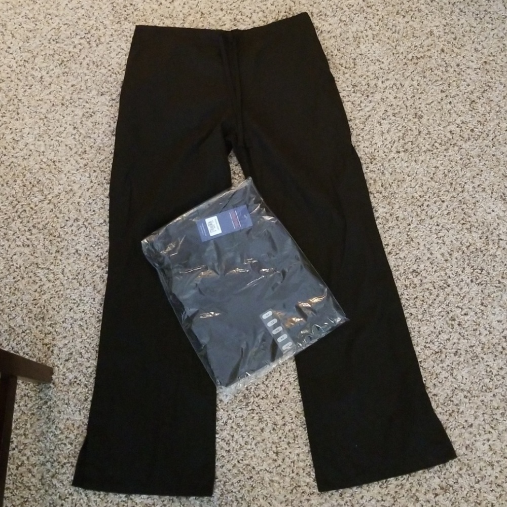 Cherokee Flair-Leg Drawstring Scrub Pants